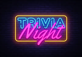 Neon sign with the words trivia night